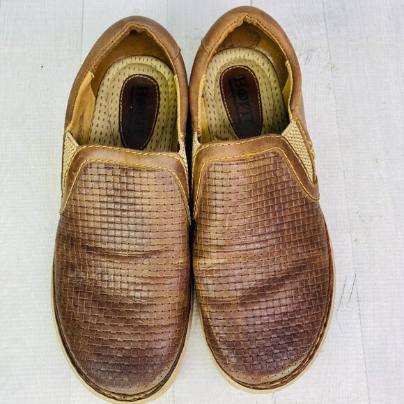 Born Hand Crafted Footwear SAWYER Brown Leather Comfort Shoes Size 8.5 M EU 41 - Picture 6 of 16